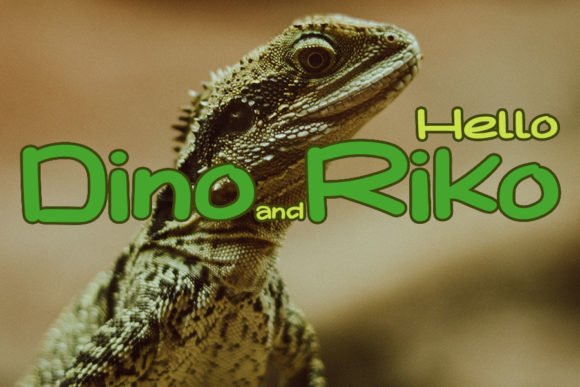 Dino Riko Font - Featured Image