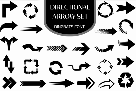 Directional Arrow Set Font - Featured Image