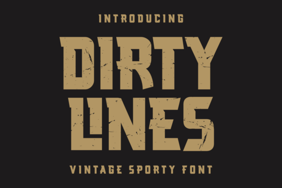 Dirty Lines Font - Featured Image