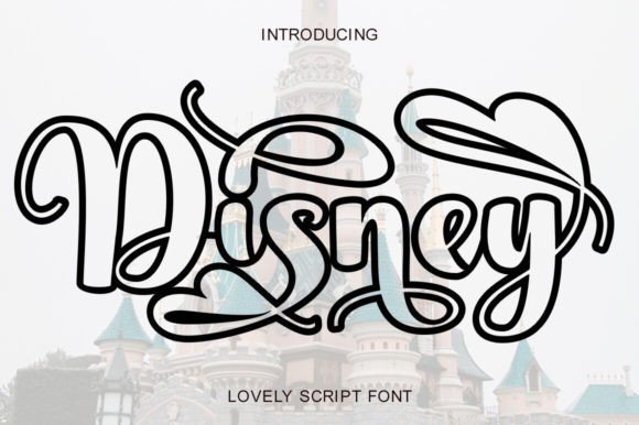 Disney Outline Font - Featured Image