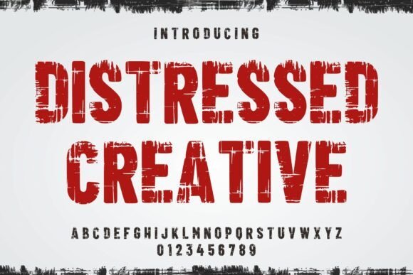 Distressed Creative Font - Featured Image