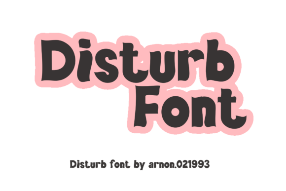 Disturb Font - Featured Image