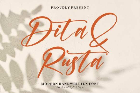 Dita & Rusta Font - Featured Image