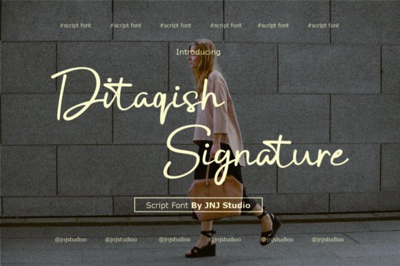 Ditaqish Signature Font - Featured Image