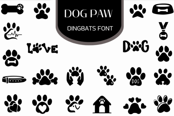 Dog Paw Font - Featured Image