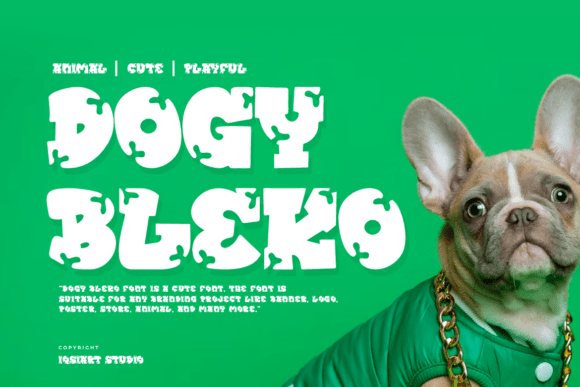 Dogy Bleko Font - Featured Image