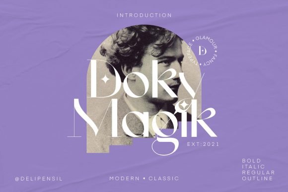 Doky Magik Font - Featured Image