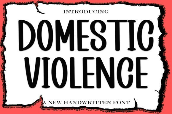 Domestic Violence Font - Featured Image
