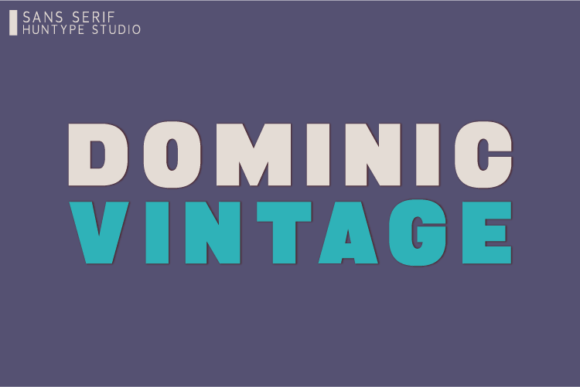 Dominic Vintage Font - Featured Image