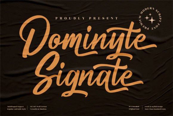 Dominyte Signate Font - Featured Image