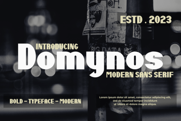Domynos Font - Featured Image