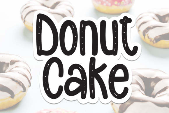Donut Cake Font - Featured Image
