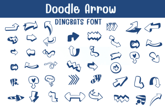 Doodle Arrow Font - Featured Image