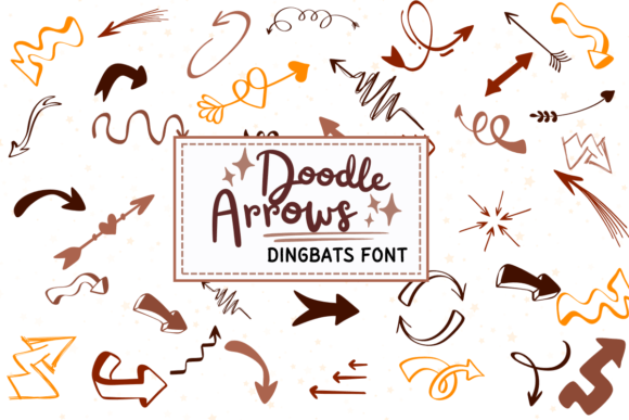 Doodle Arrows Font - Featured Image