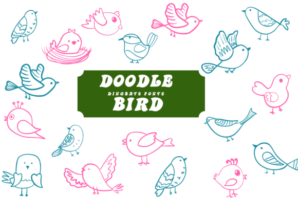 Doodle Bird Font - Featured Image
