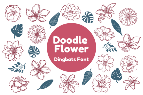 Doodle Flower Font - Featured Image