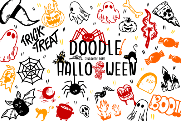 Doodle Halloween Font - Featured Image