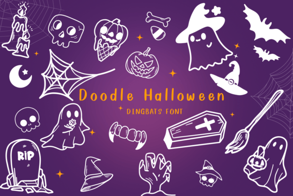 Doodle Halloween Font - Featured Image