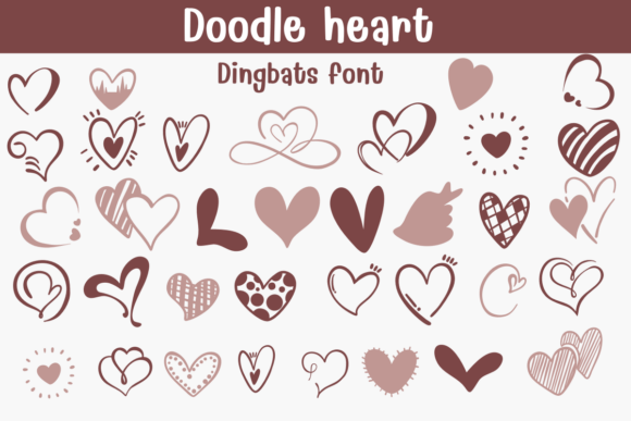 Doodle Heart Font - Featured Image