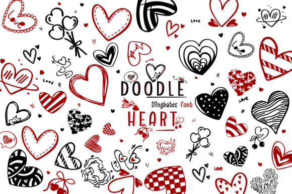 Doodle Heart Font - Featured Image