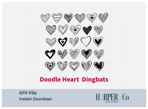 Doodle Heart Font - Featured Image