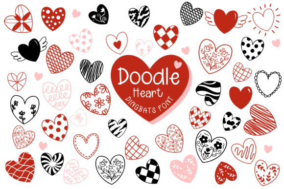 Doodle Heart Font - Featured Image