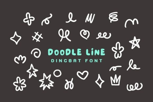Doodle Line Font - Featured Image
