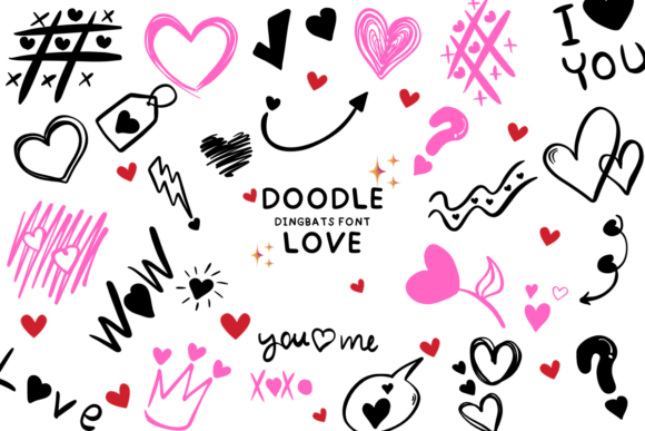 Doodle Love Font - Featured Image