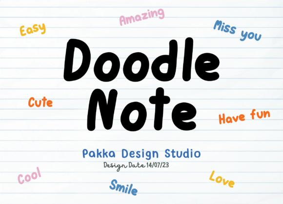 Doodle Note Font - Featured Image