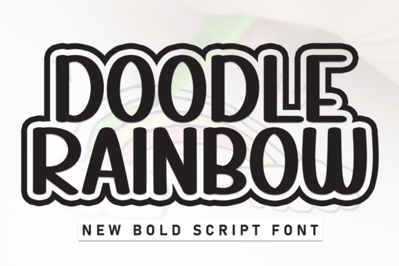 Doodle Rainbow Font - Featured Image