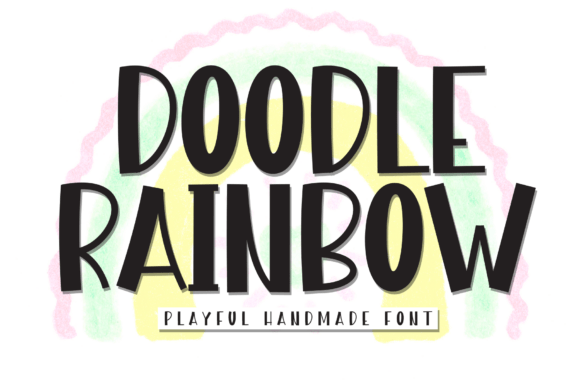 Doodle Rainbow Font - Featured Image