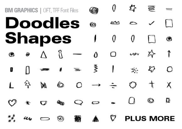 Doodle Shapes Font - Featured Image