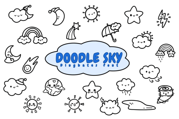 Doodle Sky Font - Featured Image