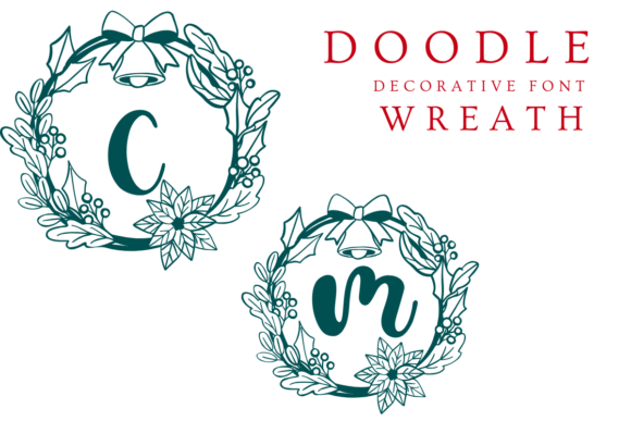Doodle Wreath Font - Featured Image