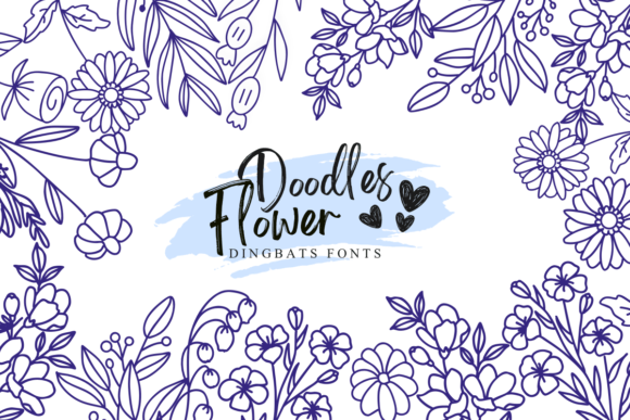 Doodles Flower Font - Featured Image