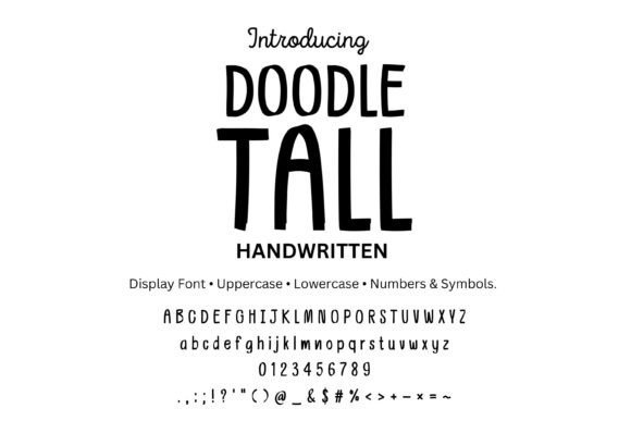 Doodletall Font - Featured Image