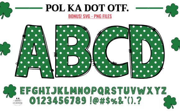 Dot Shamrock Font - Featured Image