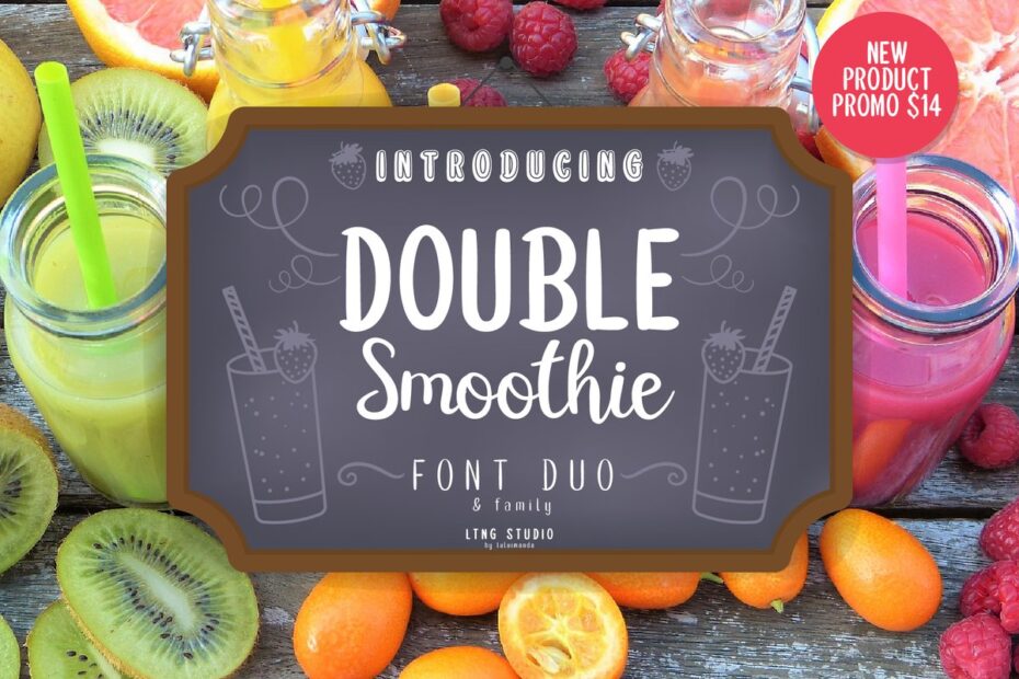 Double Smoothie Font - Featured Image