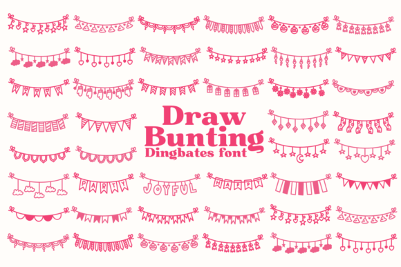 Draw Bunting Font - Featured Image