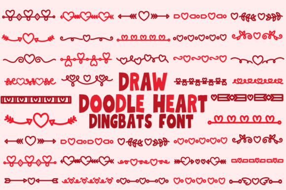 Draw Doodle Heart Font - Featured Image
