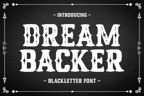 Dream Backer Font - Featured Image
