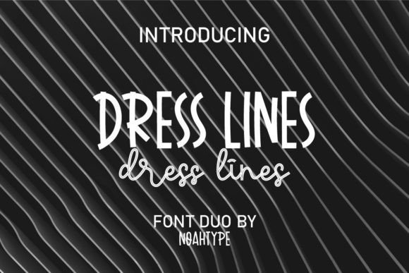 Dress Lines Duo Font - Featured Image