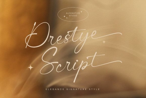 Drestye Script Font - Featured Image