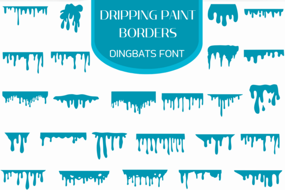 Dripping Paint Borders Font - Featured Image