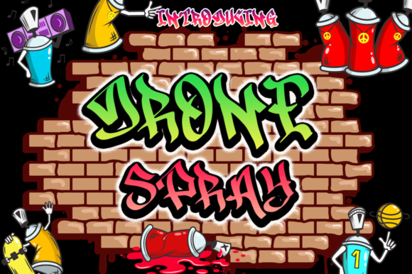 Drone Spray Font - Featured Image