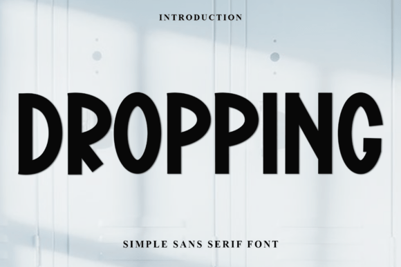 Dropping Font - Featured Image