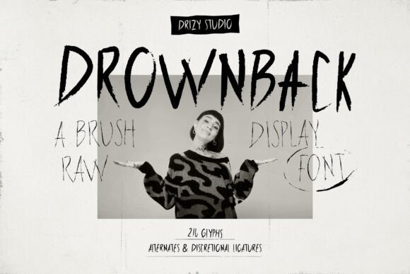 Drownback Font - Featured Image