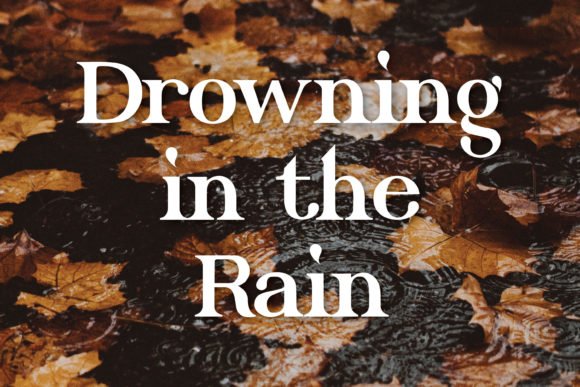 Drowning in the Rain Font - Featured Image