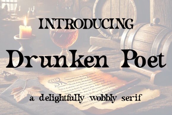 Drunken Poet Font - Featured Image