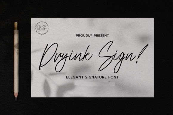 Dryink Sign Font - Featured Image